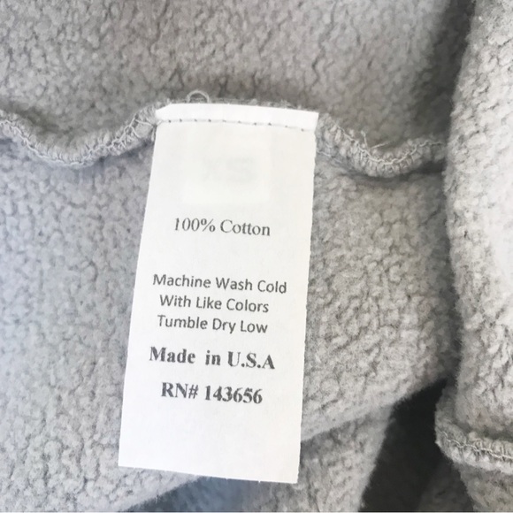 JOAH BROWN Gray Terry Fitted Sweat Shorts Drawstring Waist Size XS/S or S/M New - Picture 11 of 12